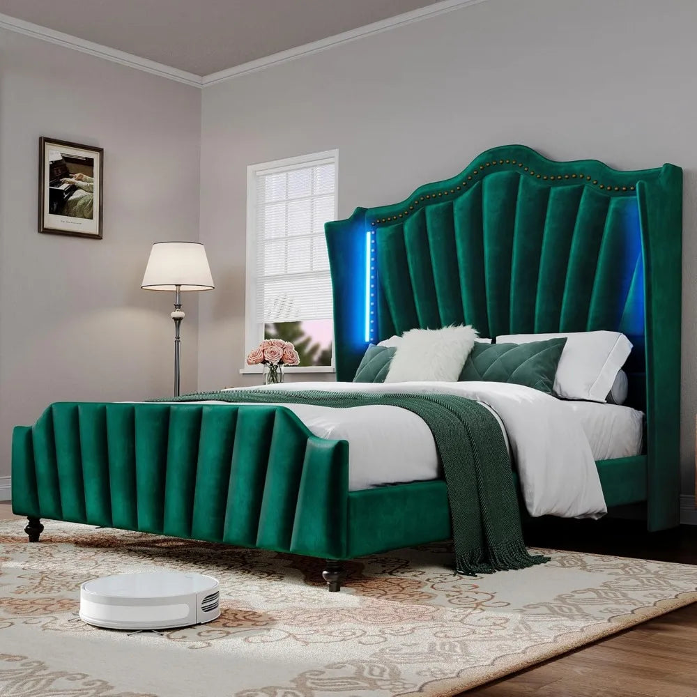 YITAHOME Wingback Queen Bed