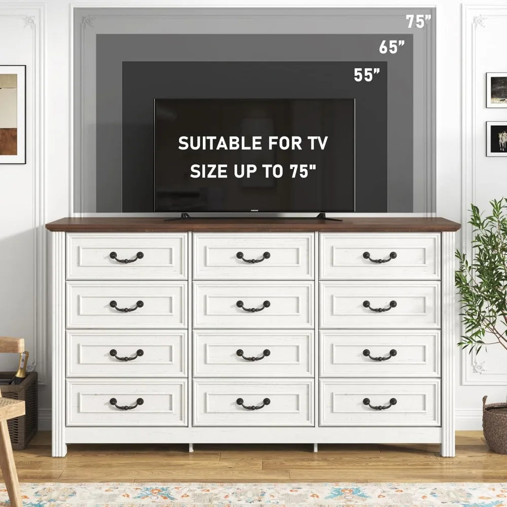 Farmhouse 12 Drawer Dresser