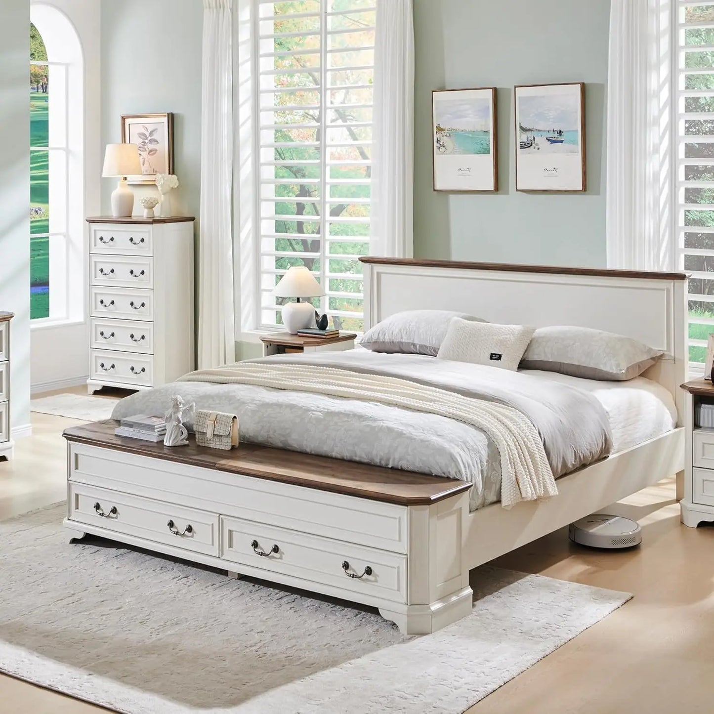 Farmhouse Queen Bed with Storage