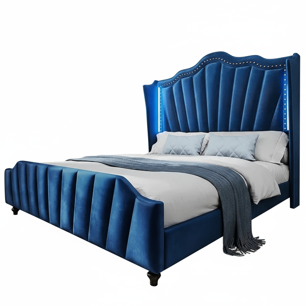 YITAHOME Wingback Queen Bed