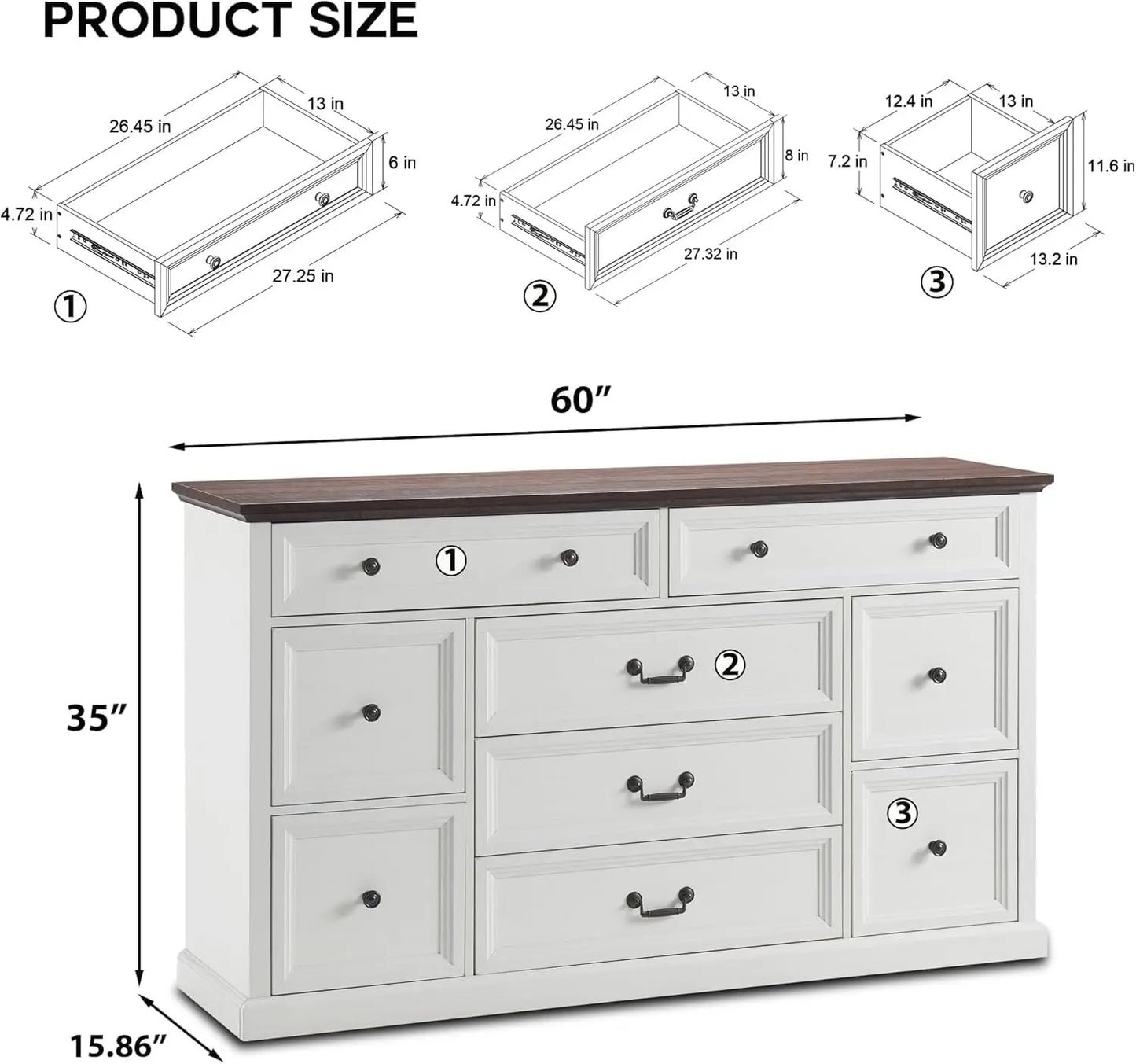 9 Drawer Dresser
