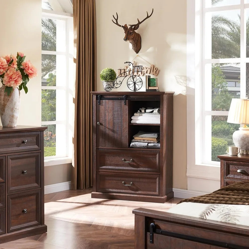 Farmhouse 5 Drawers Dresser