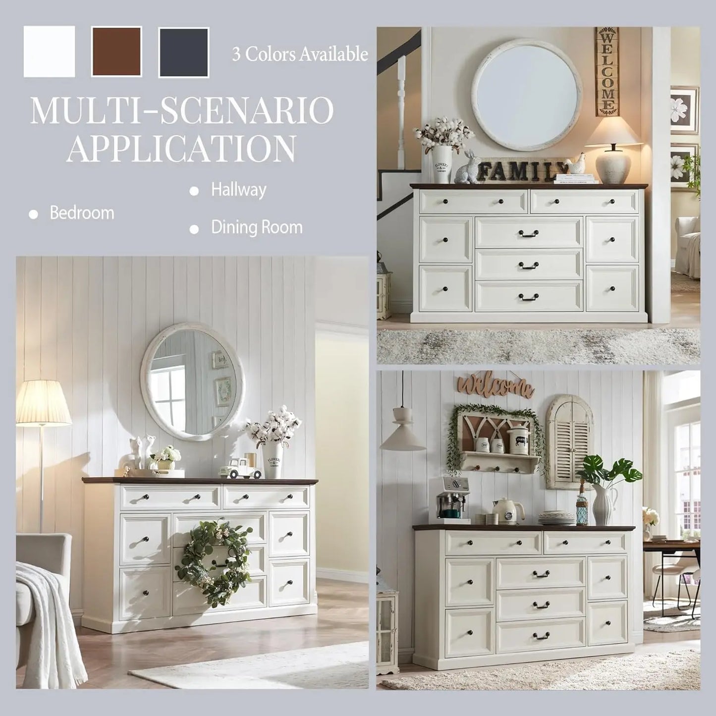 9 Drawer Dresser