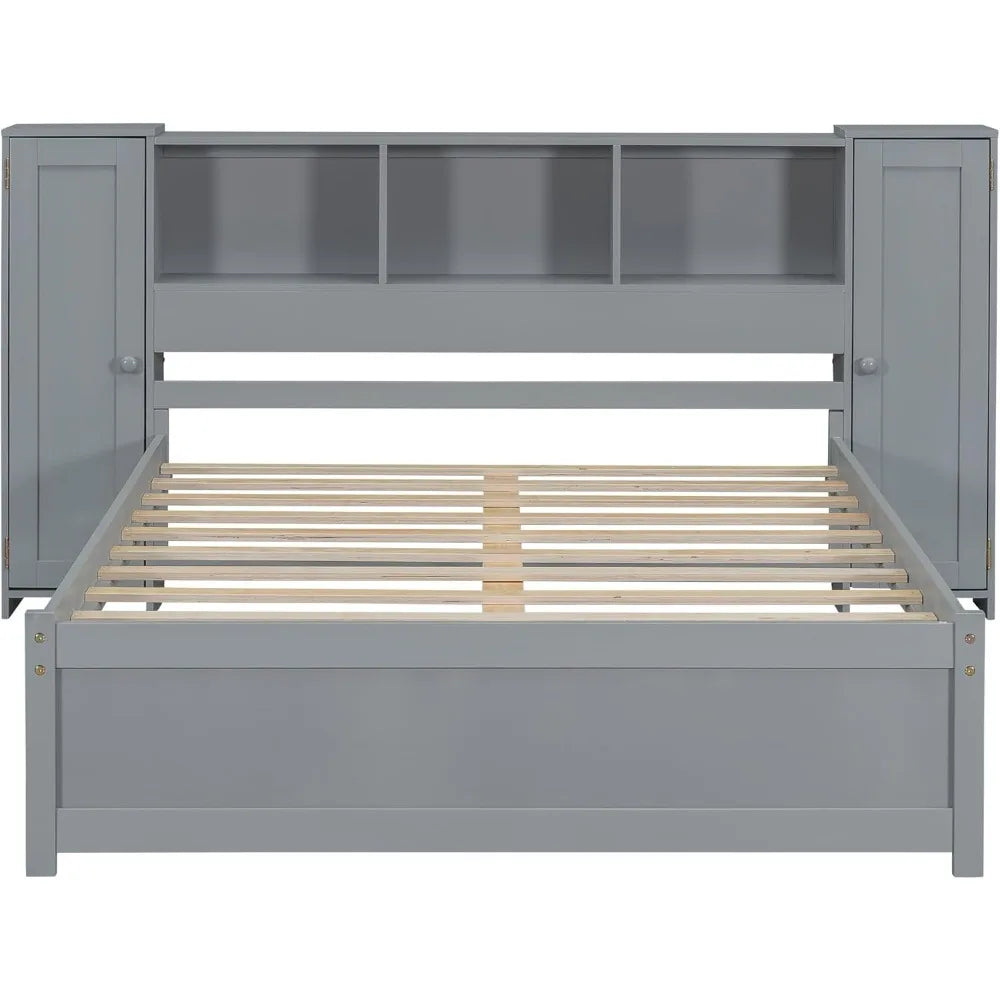 Bookcase Headboard Bed