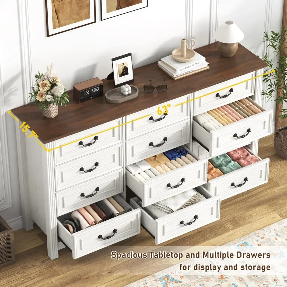 Farmhouse 12 Drawer Dresser