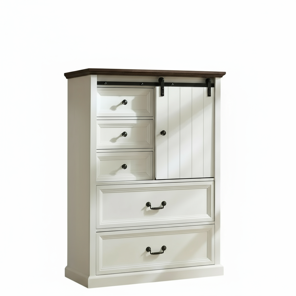 Farmhouse 5 Drawers Dresser