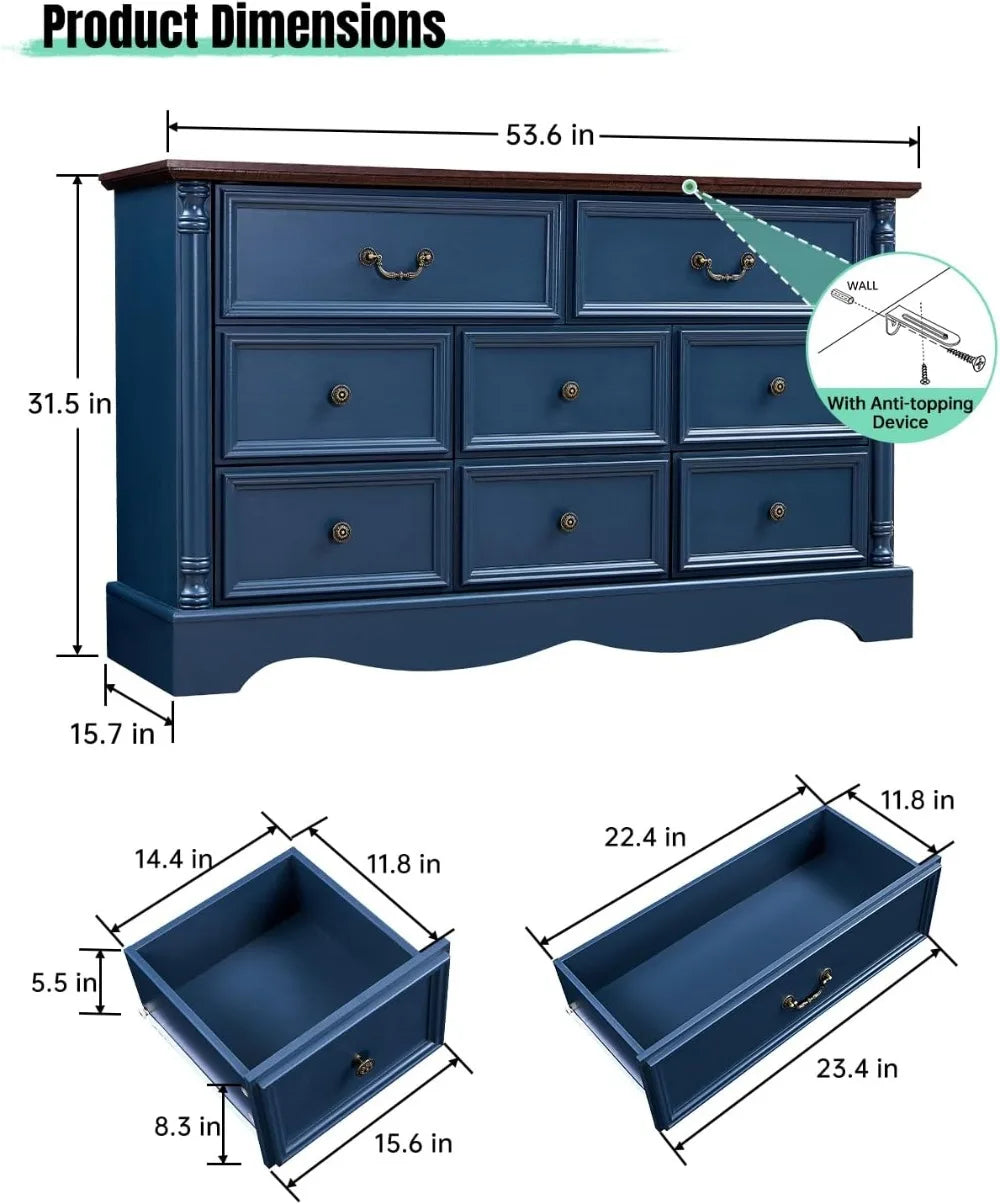RBXC 8 Drawer Dresser