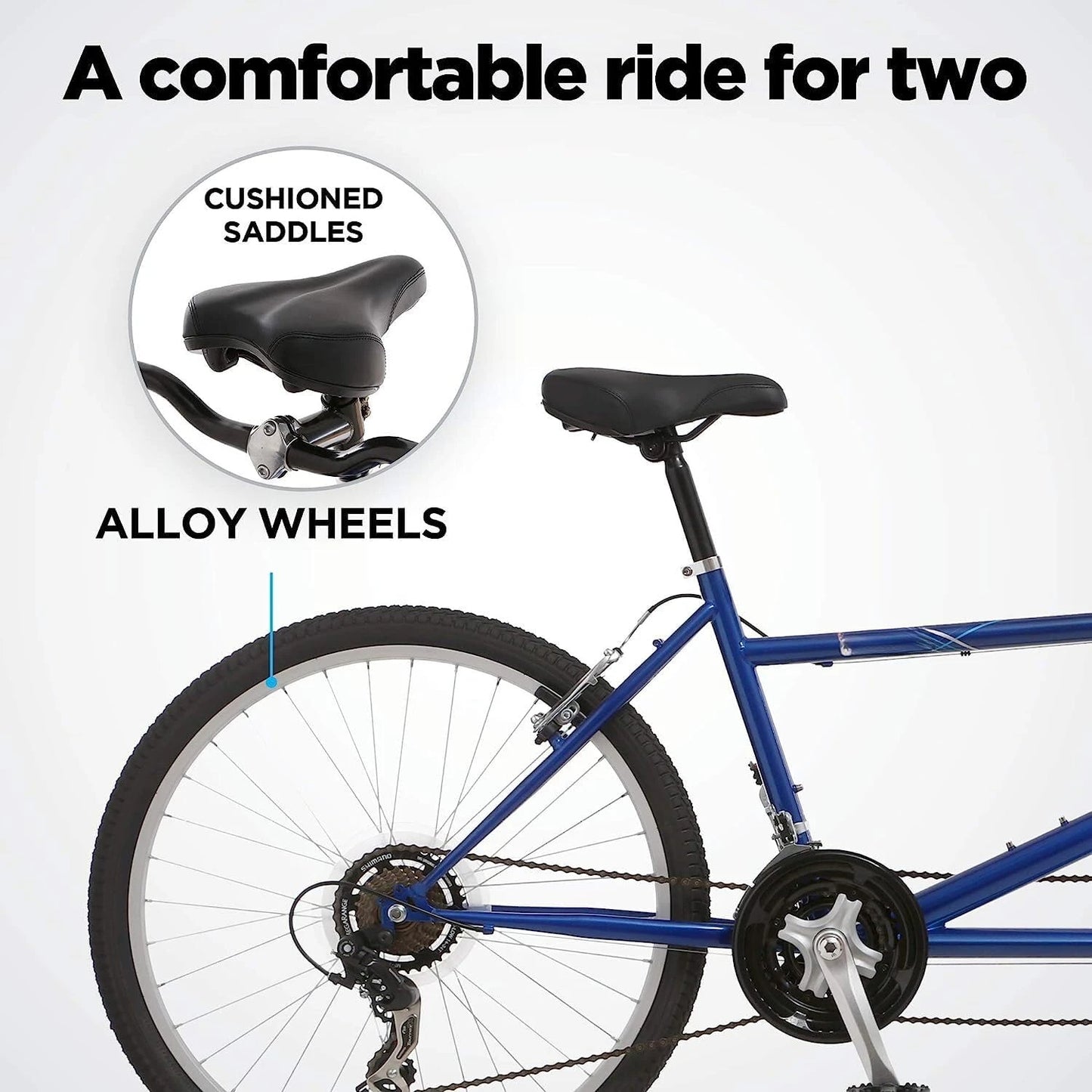 Adult Tandem Cruiser Bike