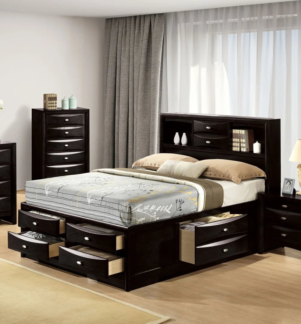 OE Home 3-pcs Storage Bedroom Set