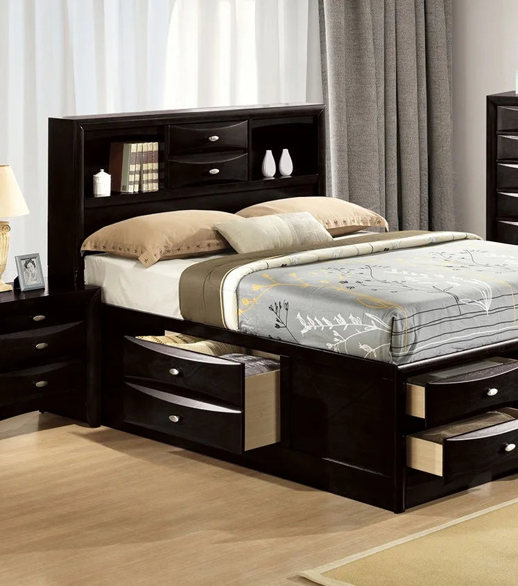 OE Home 3-pcs Storage Bedroom Set