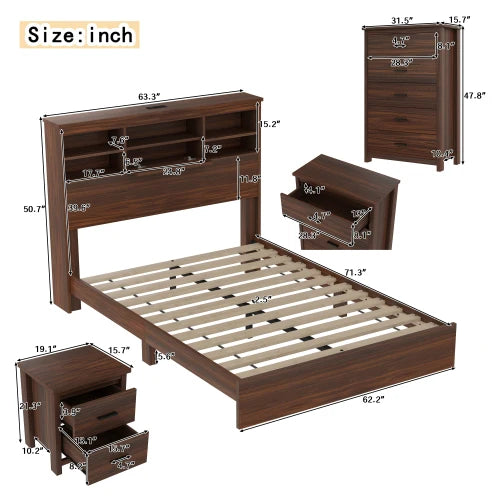 OE HOME 4-pc Bedroom Set