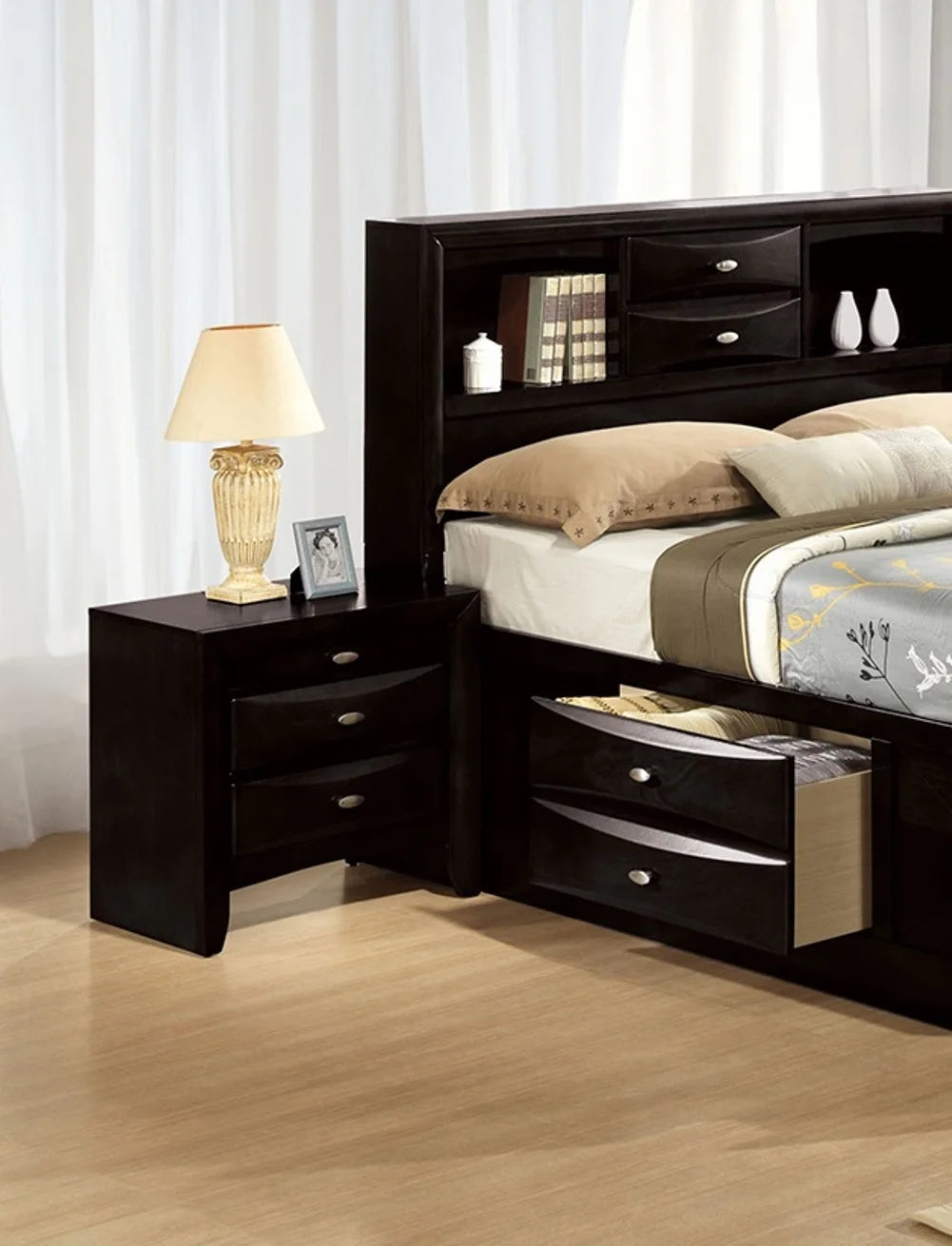 OE Home 3-pcs Storage Bedroom Set