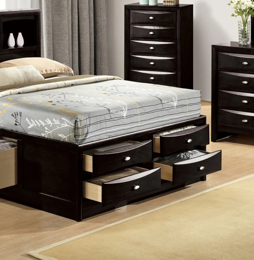 OE Home 3-pcs Storage Bedroom Set