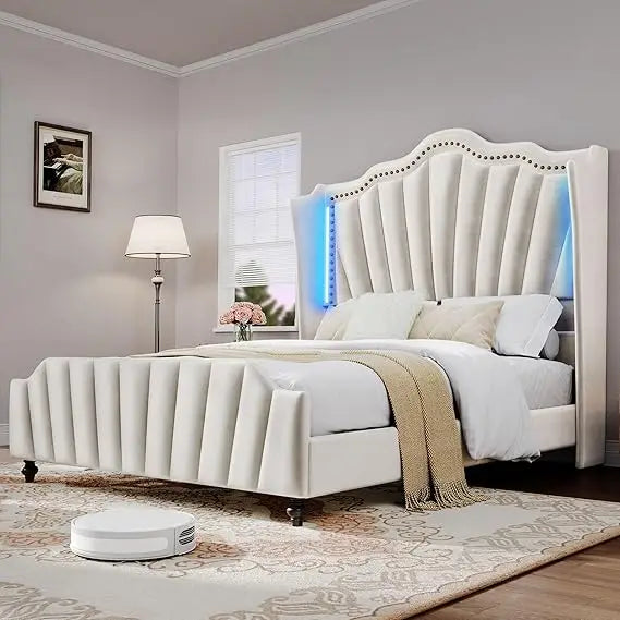 YITAHOME Wingback Queen Bed