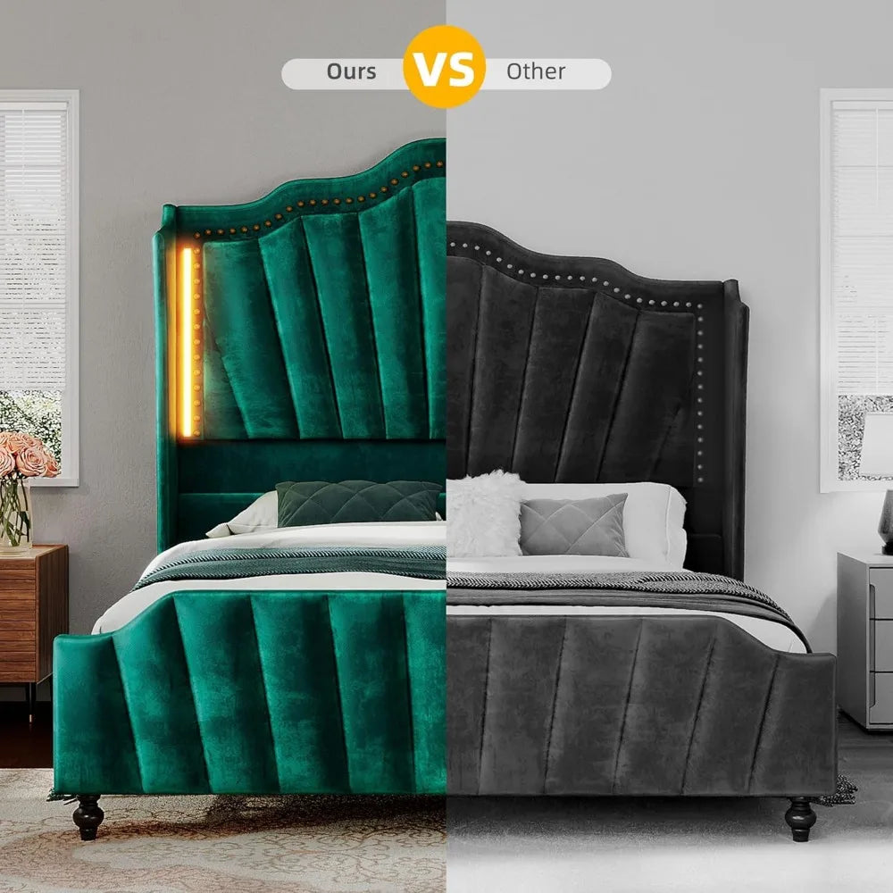 YITAHOME Wingback Queen Bed