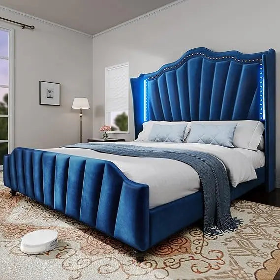 YITAHOME Wingback Queen Bed