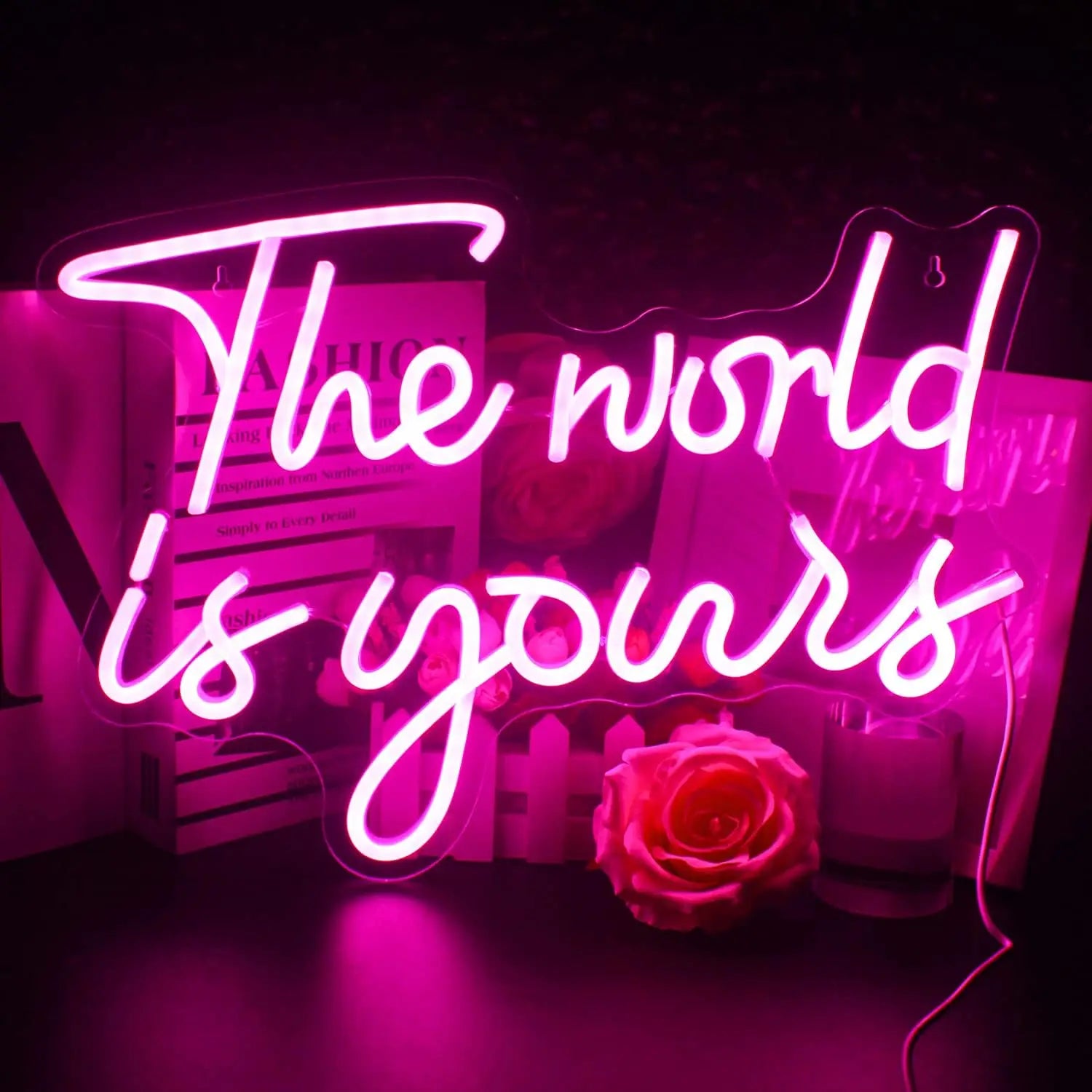 The World Is Yours Neon Sign