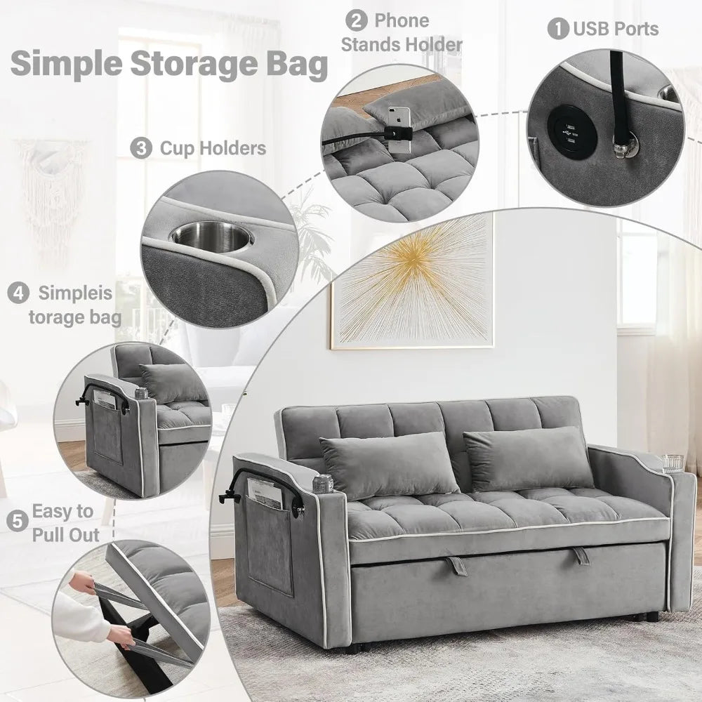 DAFIFY 3 in 1 Convertible Sofa Bed