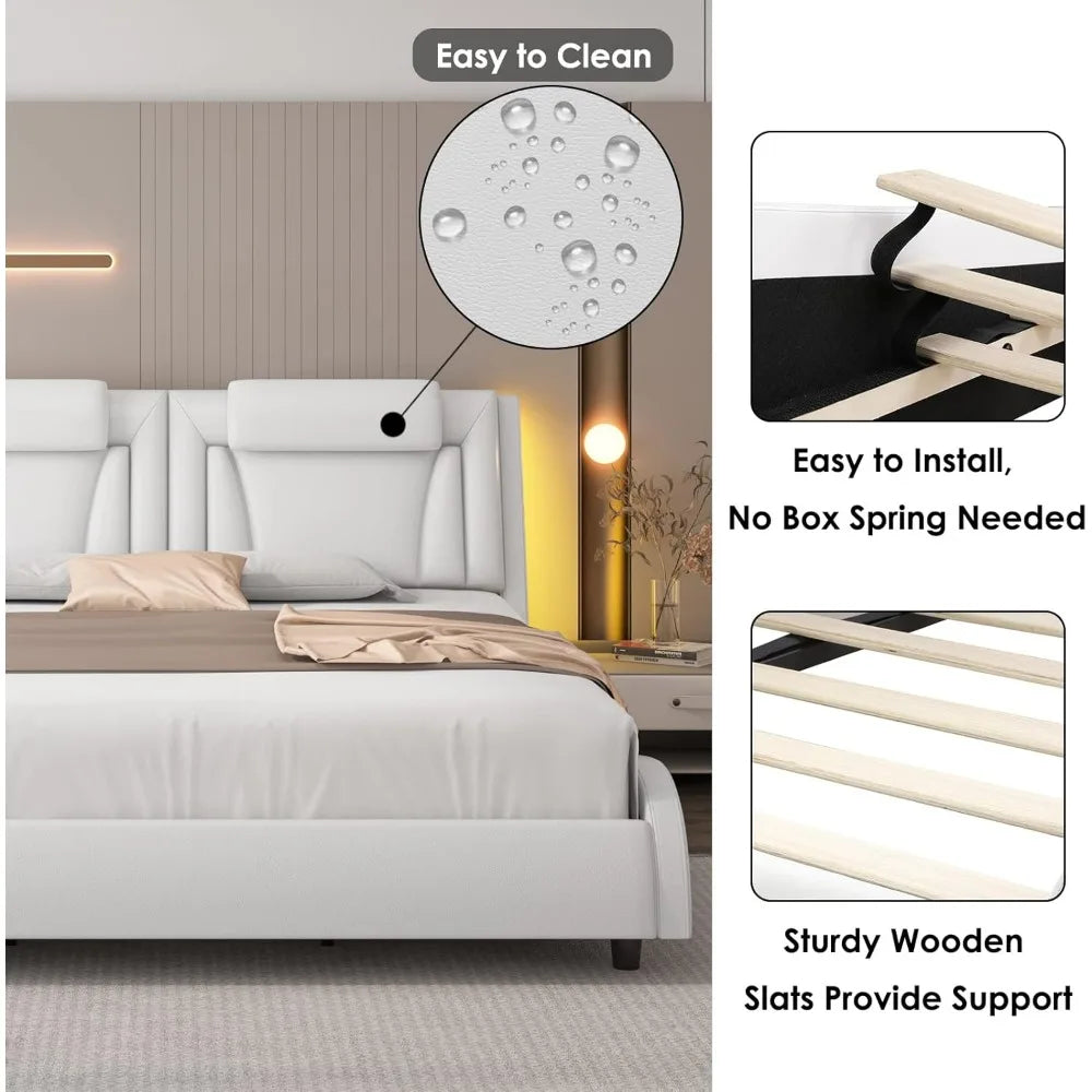Keyluv Upholstered Platform Bed