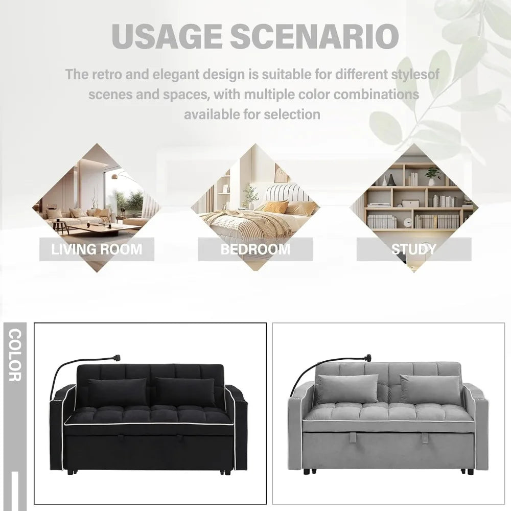 DAFIFY 3 in 1 Convertible Sofa Bed