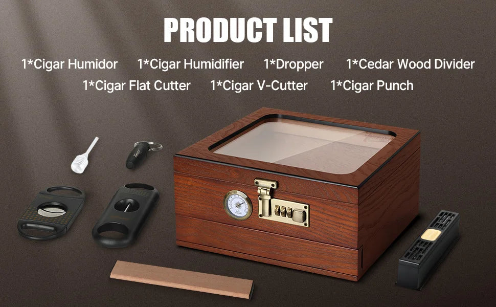 Tesonway Cigar Humidor