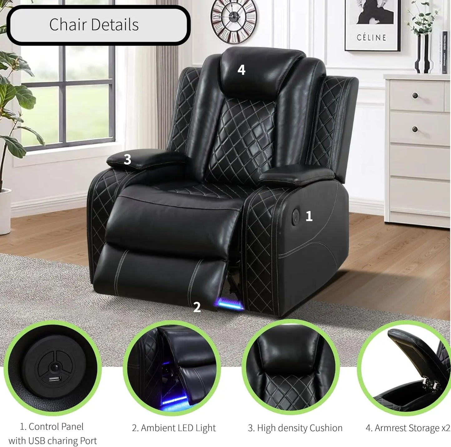 Power Recliner and Sectional Sofa Set