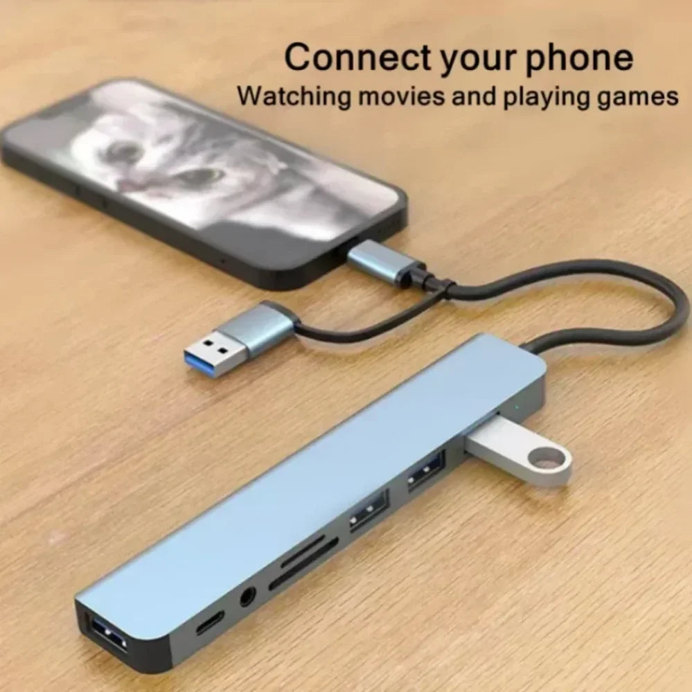 8 in 1 USB C Docking Station