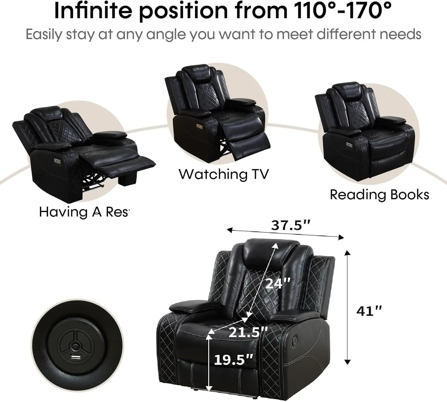 Power Recliner and Sectional Sofa Set