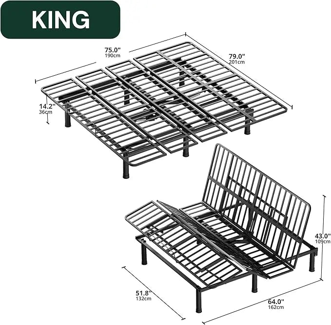 Adjustable Bed Frame with Remote