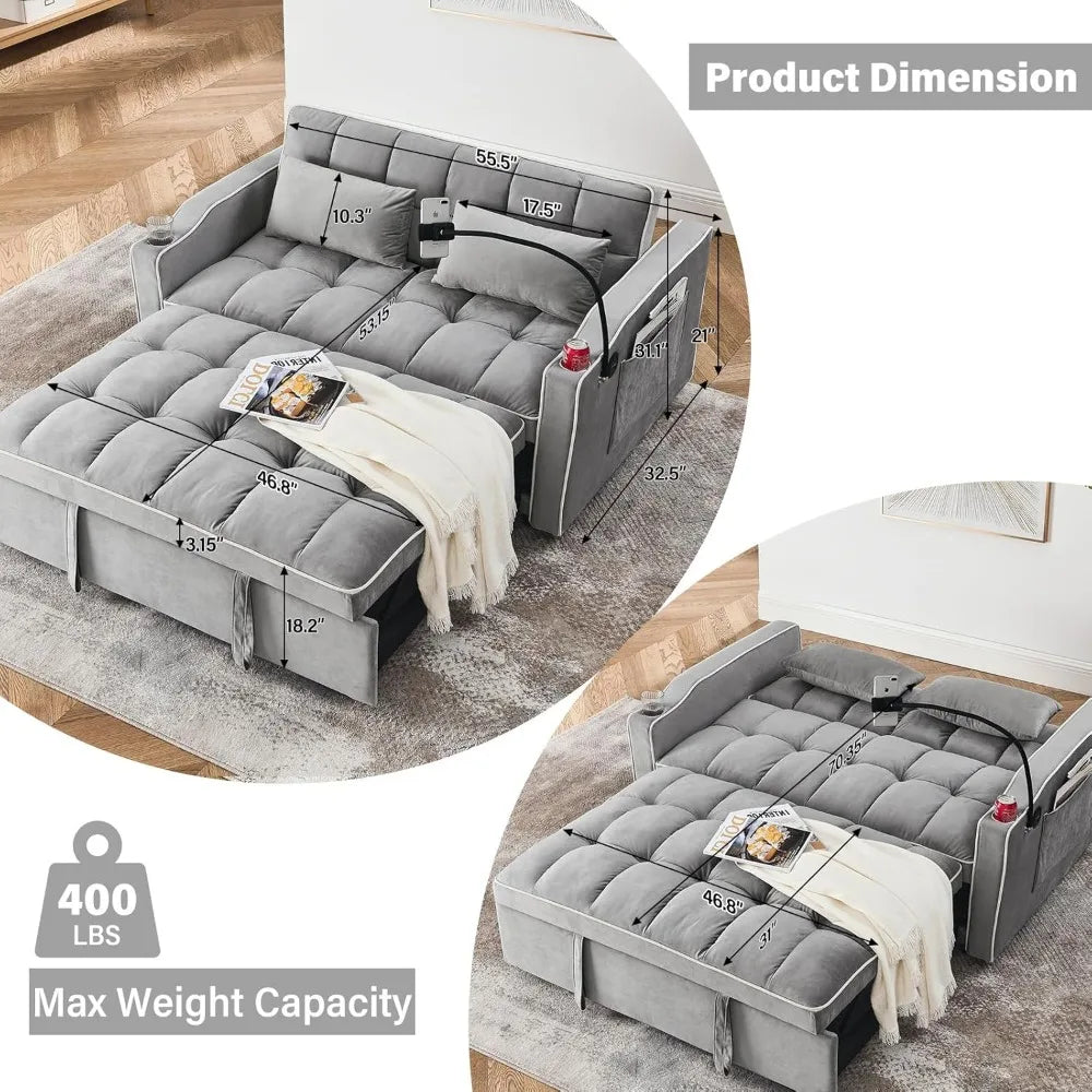 DAFIFY 3 in 1 Convertible Sofa Bed