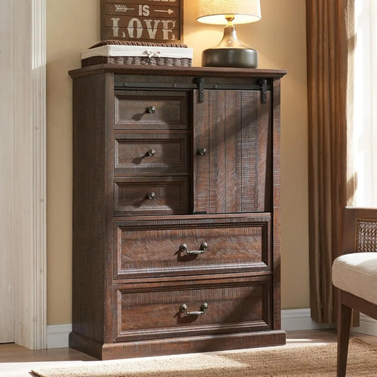 Farmhouse 5 Drawers Dresser