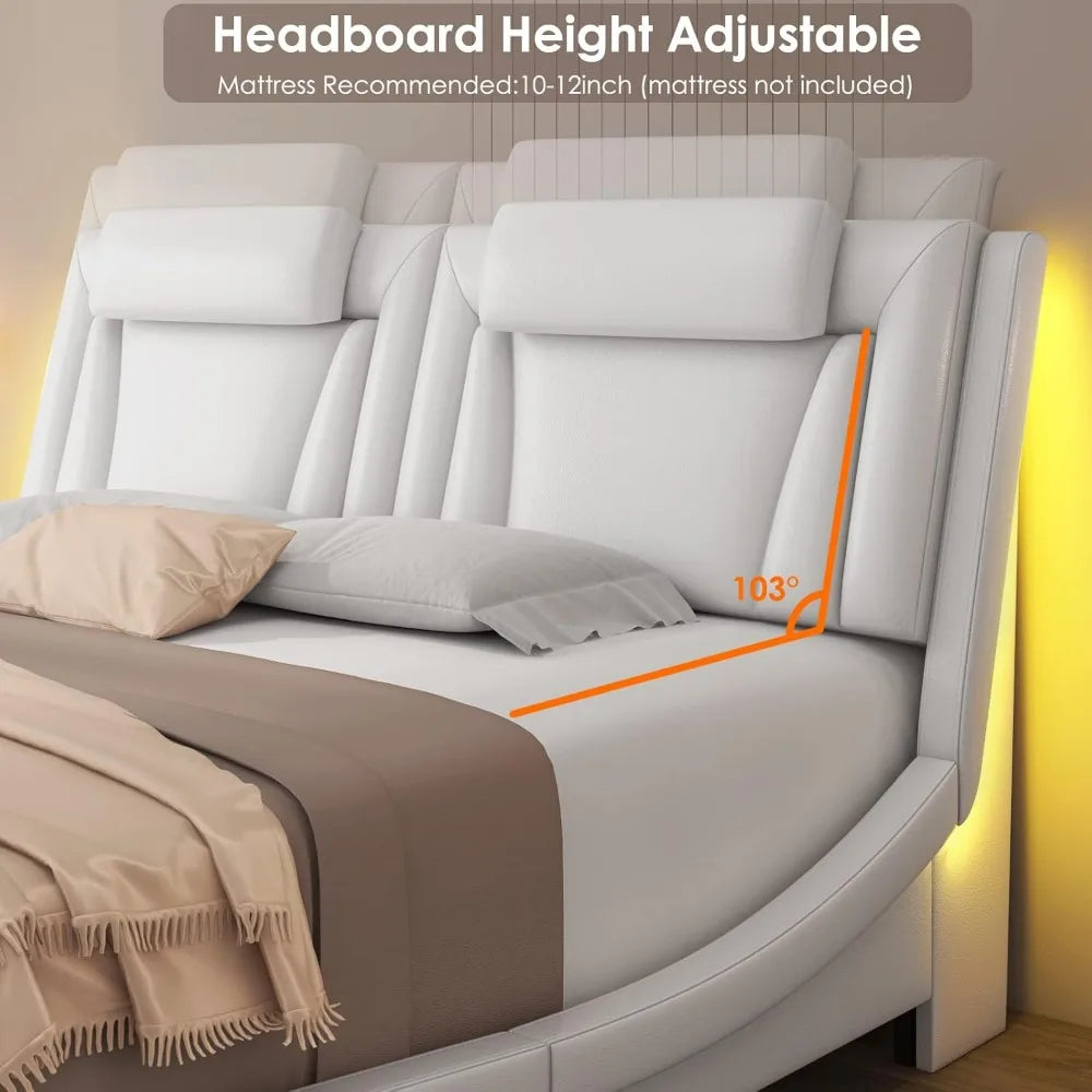 Keyluv Upholstered Platform Bed