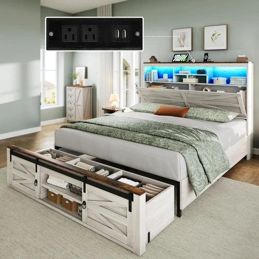 Farmhouse Storage Bed