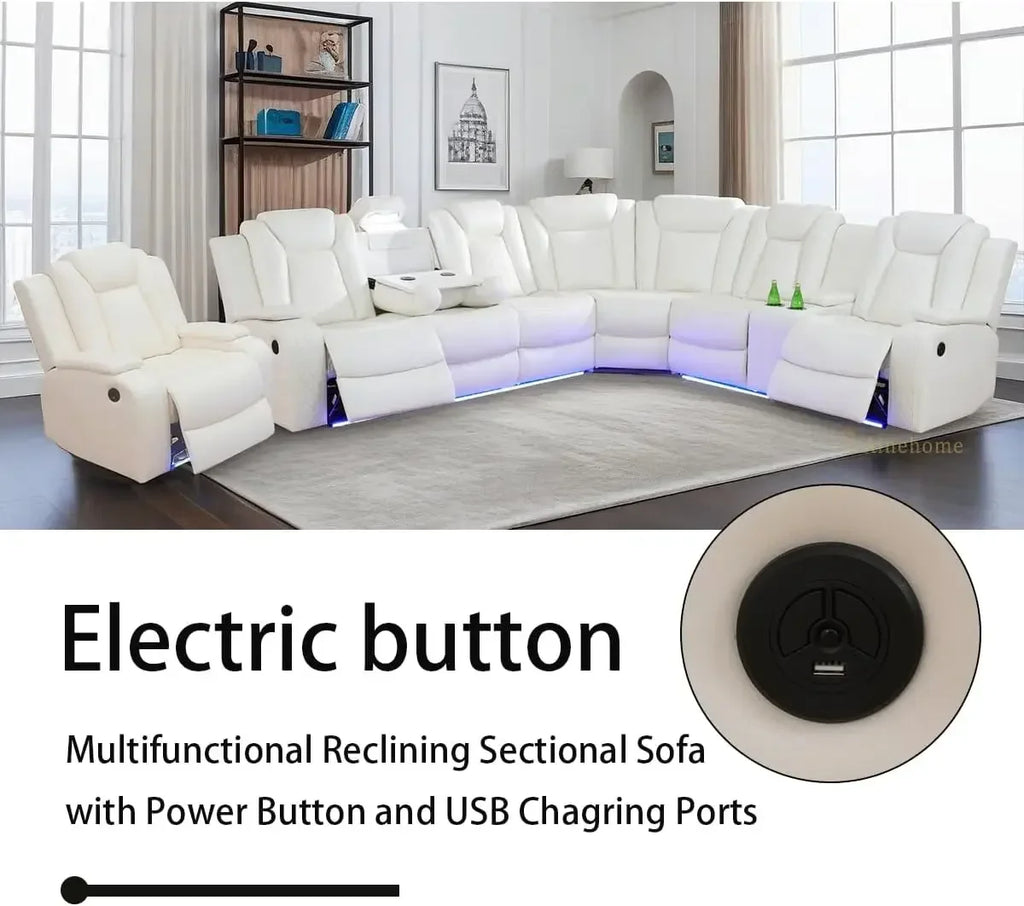 HavenFurn Sectional Sofa Set