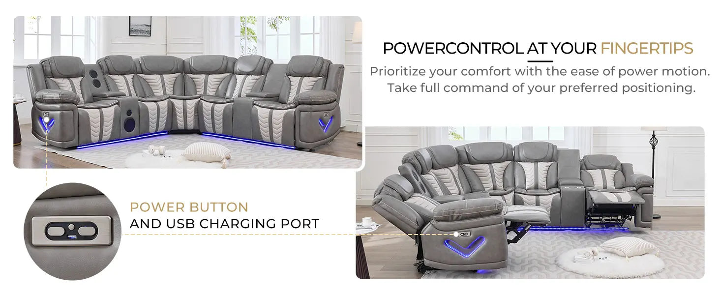 Todrani Power-Reclining Sectional