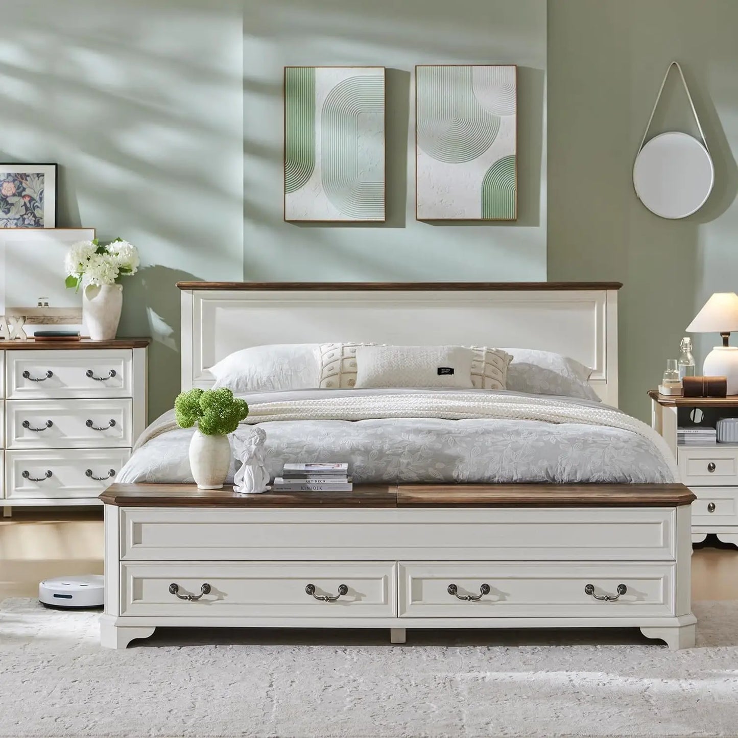 Farmhouse Queen Bed with Storage