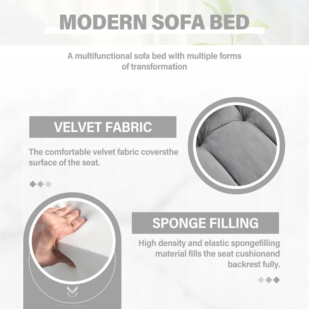 DAFIFY 3 in 1 Convertible Sofa Bed