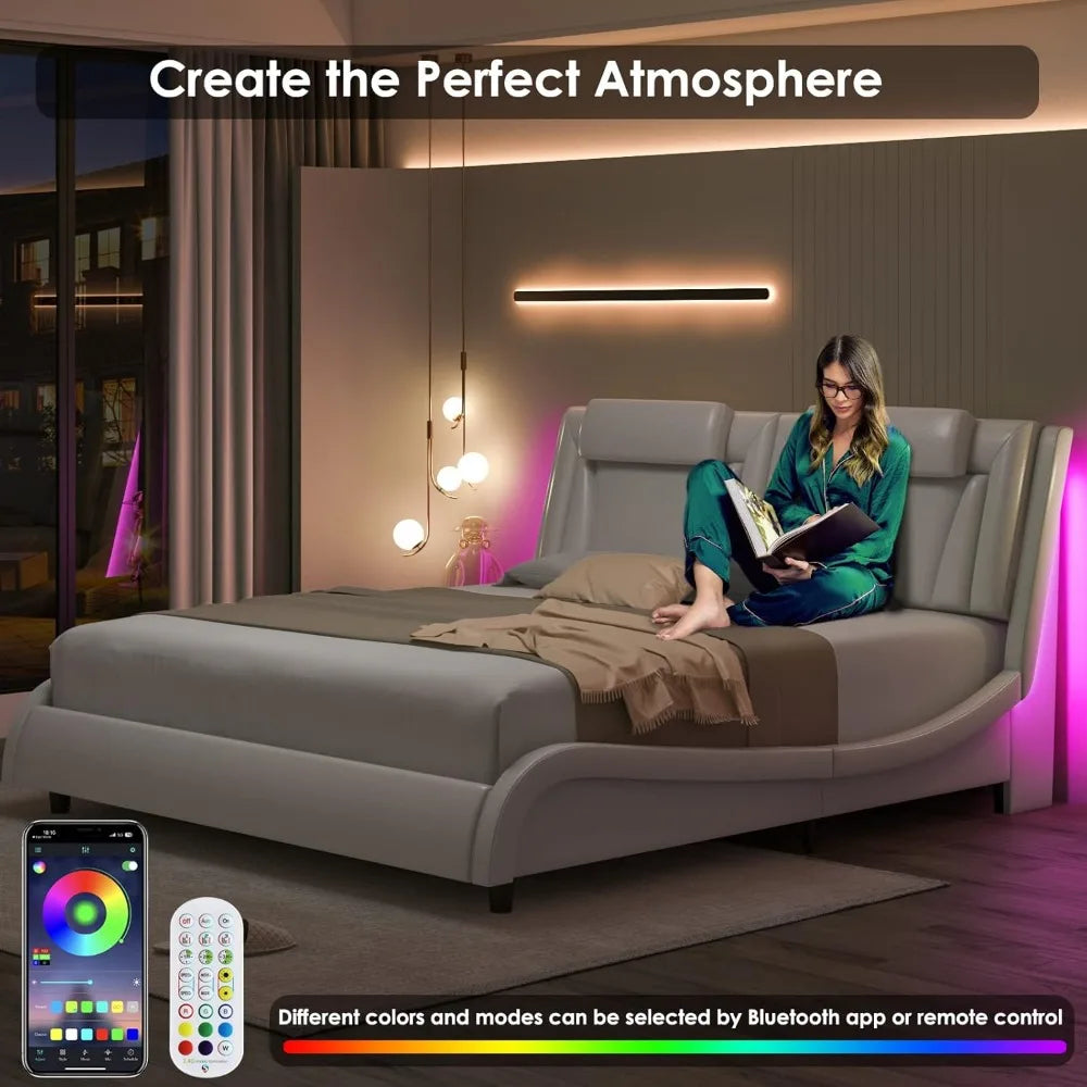 Keyluv Upholstered Platform Bed